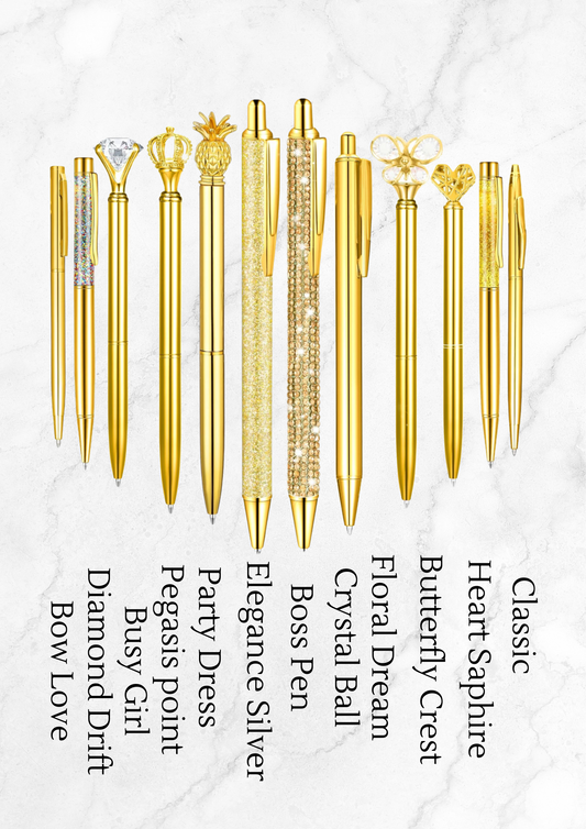 Gold Luxe Ball Point Pens